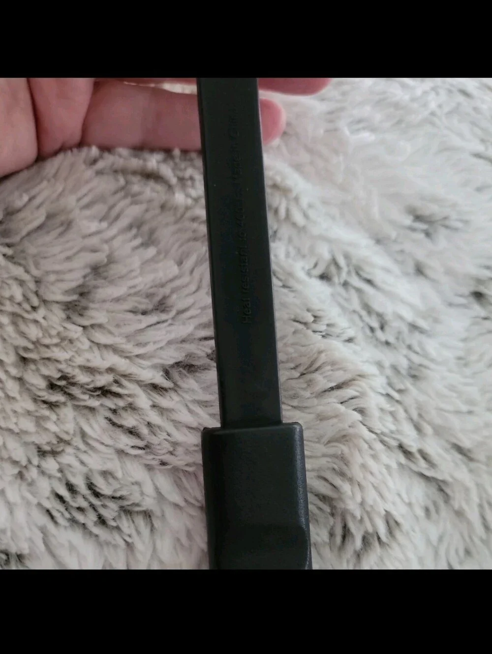Vintage Calphalon Black Nylon Plastic Meat Serving Fork